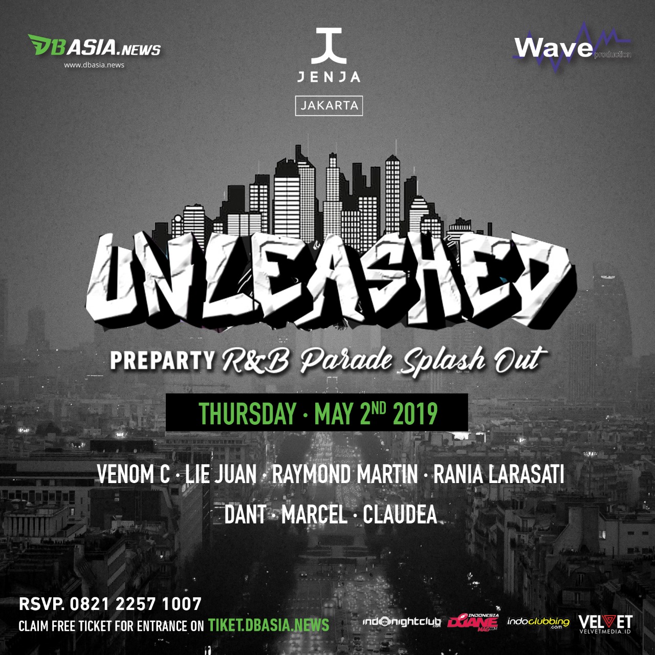 Unleashed Preparty R&B Parade Splash Out with DBAsia.news